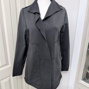 Neon Buddha Charcoal Trench Coat